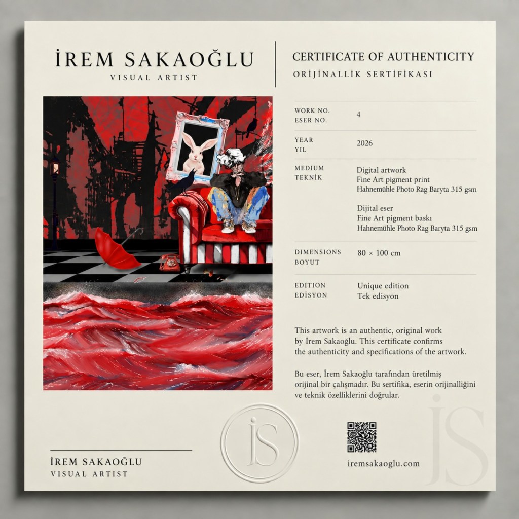 İrem Sakaoğlu Certificate of Authenticity, Work 04, 2026